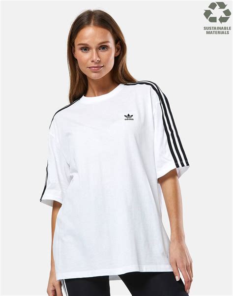 adidas tshirt weiß|White .